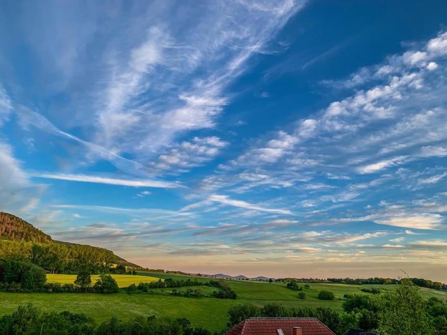 Modernes Doppelzimmer Friedewald Rhoenblick Friedewald (Hessen) Exterior foto
